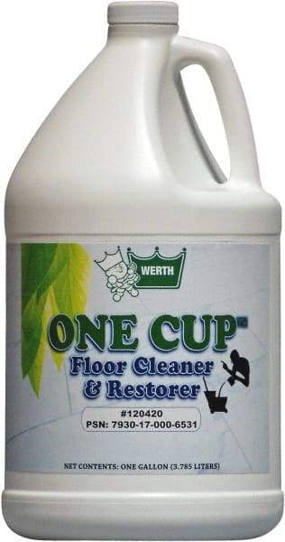 Werth Sanitary Supply - 1 Gal Plastic Bottle Restorer - Use on All Types of Flooring - Benchmark Tooling