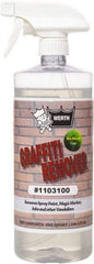 Werth Sanitary Supply - 32 oz Bottle Graffiti/Vandal Mark Remover - VOC Content g/L 250, Removes Graffiti, Adhesives & Grease - Benchmark Tooling