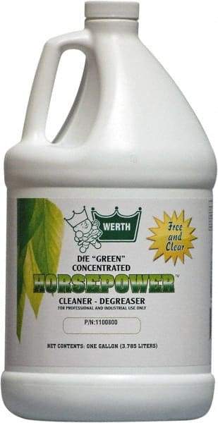 Werth Sanitary Supply - 1 Gal Bottle Cleaner/Degreaser - Liquid, Biodegradable Cleaner & Degreaser, Butyl-Free, Phosphate-Free, Water-Based, No VOC, Unscented - Benchmark Tooling