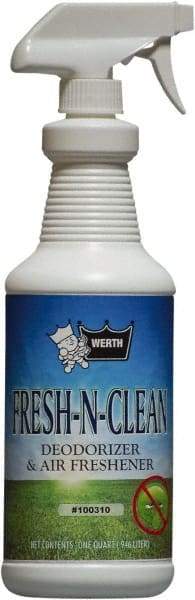 Werth Sanitary Supply - 1 Qt Bottle Odor Neutralizer - Liquid, Fresh Scent, Concentrated, Environmentally Safe - Benchmark Tooling