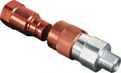 TK Simplex - 3/8 NPTF Hydraulic Hose Flush Face Coupler Set - 10,000 psi - Benchmark Tooling