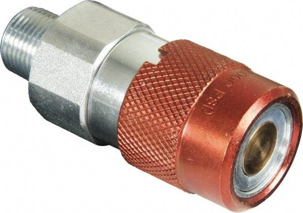 TK Simplex - 3/8 NPTF Hydraulic Hose Male Flush Face Coupler - 10,000 psi - Benchmark Tooling