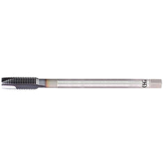 Spiral Point Tap: 5/8-11, Metric, 3 Flutes, Plug, 2B, Powdered Metal, TiCN Finish 27.7 mm Thread Length, 180 mm OAL, Right Hand, H5 Series 16535