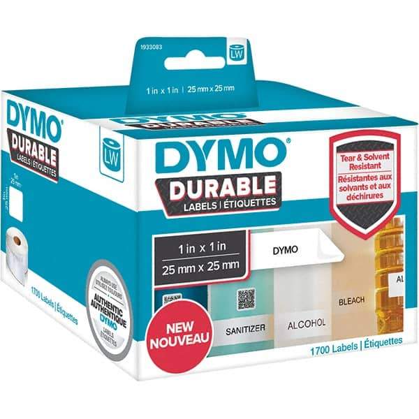 Dymo - Labels, Ribbons & Tapes Type: Durable Square Labels Color: White - Benchmark Tooling