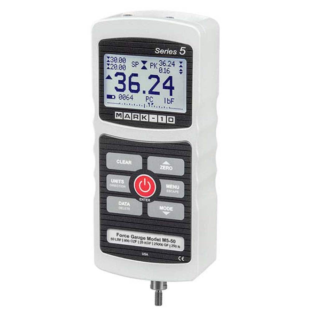 Mark-10 - Digital Tension & Compression Force Gages Capacity (kN): 1.50 Capacity (lbf): 300.00 - Benchmark Tooling