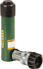 TK Simplex - 3-1/8" Stroke, 5 Ton Portable Hydraulic Single Acting Cylinder - 0.99 Sq In Effective Area, 2.98 Cu In Oil Capacity, 6.52 to 9.65" High, 1" Cyl Bore Diam, 1-1/8" Plunger Diam, 10,000 Max psi - Benchmark Tooling