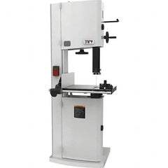 Jet - 14-1/8" Throat Capacity, Step Pulley Vertical Bandsaw - 3,100 SFPM, 3 hp, Single Phase - Benchmark Tooling