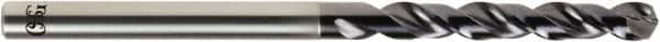 OSG - 1/2" 140° Solid Carbide Jobber Drill - TiAlN Finish, Right Hand Cut, Spiral Flute, Straight Shank, 6" OAL - Benchmark Tooling