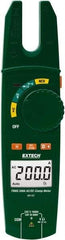 Extech - MA160, CAT III, Digital True RMS Clamp Meter with 0.57" Fork Jaws - 750 VAC, 1000 VDC, 200 AC/DC Amps, Measures Voltage, Capacitance, Continuity, Current, Resistance - Benchmark Tooling