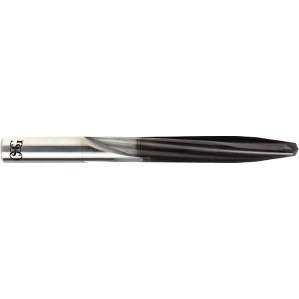 OSG - 1/2", 130° Point, Solid Carbide Straight Flute Drill Bit - Benchmark Tooling