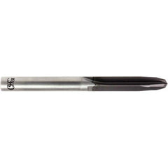 OSG - #2, 0.2215", 120° Point, Solid Carbide Straight Flute Drill Bit - Benchmark Tooling