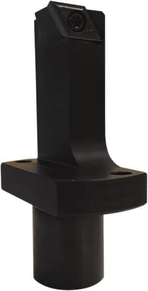 Kyocera - KSTB, Right Hand Cut, 3° Lead Angle, 22mm Shank Height x 22mm Shank Width, Positive Rake Indexable Turning Toolholder - 91.57mm OAL, DCET 325.., DCGT 32.5.. Insert Compatibility, Series KSTB - Benchmark Tooling