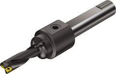 Sandvik Coromant - 1.699" Max Drill Depth, 3xD, 0.531" Diam, Indexable Insert Drill - 2 Inserts, 3/4" Shank Diam, Flange Shank - Benchmark Tooling