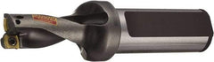 Sandvik Coromant - 1.444" Max Drill Depth, 2xD, 0.656" Diam, Indexable Insert Drill - 2 Inserts, 3/4" Shank Diam, Flange Shank - Benchmark Tooling