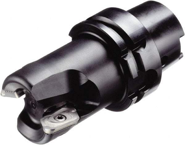 Sandvik Coromant - 3 Inserts, 32mm Cut Diam, 63mm Arbor Diam, 12mm Max Depth of Cut, Indexable Square-Shoulder Face Mill - 90° Lead Angle, 92mm High, R790-1604.. Insert Compatibility, Through Coolant, Series CoroMill 790 - Benchmark Tooling