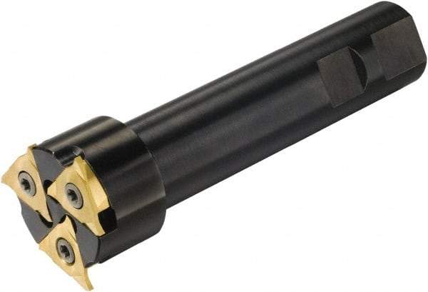 Sandvik Coromant - Shank Connection, 0.1181" Depth of Cut, 39mm Cutter Diam, 2 Tooth Indexable Slotting Cutter - 3/4" Shank Diam, A328-B Toolholder, 328R13-... Insert, Right Hand Cutting Direction - Benchmark Tooling