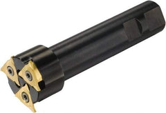 Sandvik Coromant - Shank Connection, 0.1575" Depth of Cut, 1.7323" Cutter Diam, 3 Tooth Indexable Slotting Cutter - 63/64" Shank Diam, 328-B Toolholder, 328R13-... Insert, Right Hand Cutting Direction - Benchmark Tooling