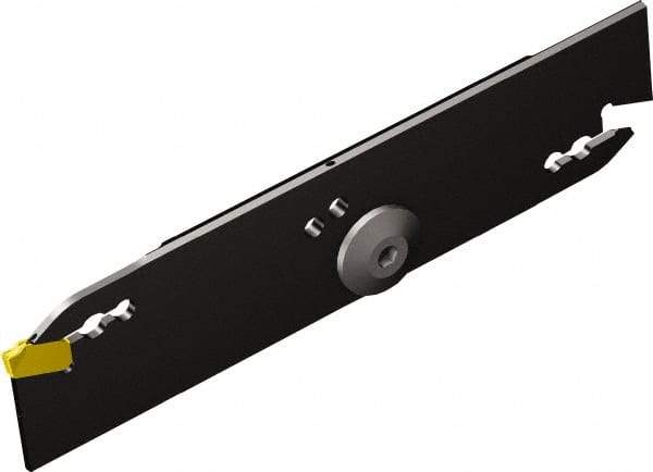 Sandvik Coromant - 26mm Max Depth of Cut, Right Hand Cut, Indexable Grooving Blade - 2.6mm Insert Width, E Seat Size, QD-N/R/L2..C..D Insert Style, Series CoroCut QD - Benchmark Tooling