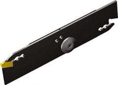 Sandvik Coromant - 26mm Max Depth of Cut, Right Hand Cut, Indexable Grooving Blade - 2.6mm Insert Width, E Seat Size, QD-N/R/L2..C..D Insert Style, Series CoroCut QD - Benchmark Tooling