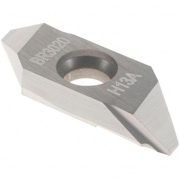 Sandvik Coromant - MABR3020 Grade H13A Carbide Turning Insert - Uncoated, Parallelogram, 1/8" Thick, 0.2mm Corner Radius - Benchmark Tooling