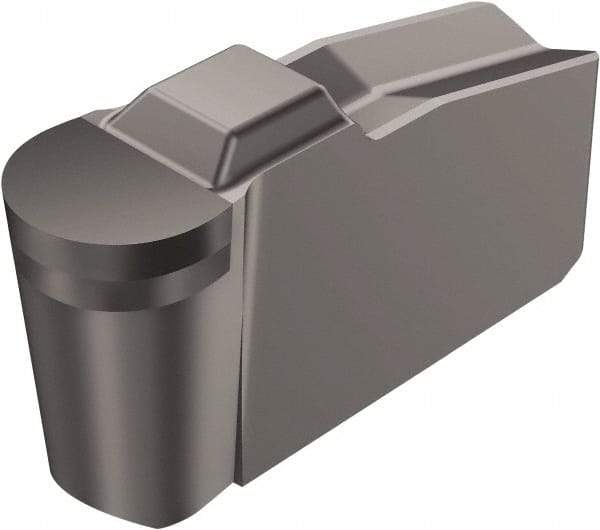 Sandvik Coromant - 30N151.2-A..F-P Grade CD10, Carbide Grooving Insert - 1.27mm Max Depth of Cut, Neutral, 1.59mm Corner Radius, Uncoated - Benchmark Tooling