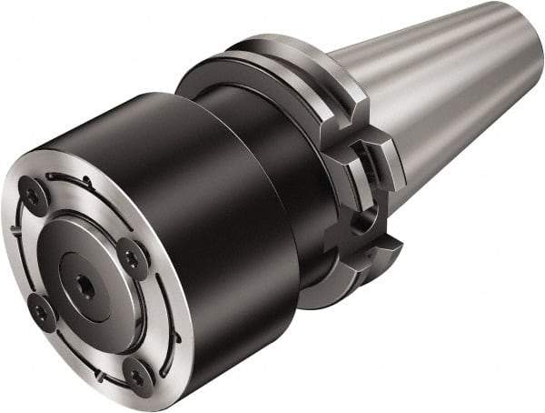 Sandvik Coromant - 40;Y25;40;Y25 System Size, Modular Tool Holding System Adapter - 60mm Projection, 50mm Body Diam, 5.1496" OAL, Through Coolant - Exact Industrial Supply