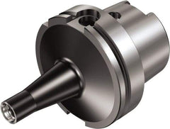 Sandvik Coromant - HSK63 Taper Shank 19.2mm Hole End Mill Holder/Adapter - 19.2mm Nose Diam, 91mm Projection, Through-Spindle Coolant - Exact Industrial Supply