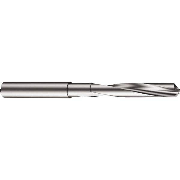 Screw Machine Length Drill Bit: 0.3937″ Dia, 130 °, Solid Carbide Bright/Uncoated, Right Hand Cut, Spiral Flute, Straight-Cylindrical Shank, Series CoroDrill 860