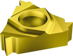 Sandvik Coromant - 166.0011 A Grade 1020, Internal Metric 60° Threading Insert - 20mm Int Pitch, Right Hand Insert, Carbide - Benchmark Tooling