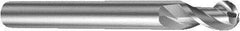 Sandvik Coromant - 16mm Diam, 23mm LOC, 2 Flute Solid Carbide Ball End Mill - 125mm OAL, 15.7mm Shank Diam, Ball Flute - Benchmark Tooling