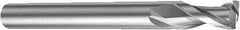 Sandvik Coromant - 8mm, 13mm LOC, 7.8mm Shank Diam, 100mm OAL, 2 Flute, Solid Carbide Square End Mill - Single End, Uncoated, Spiral Flute, 30° Helix, Right Hand Cut, Right Hand Flute, Series CoroMill Plura - Benchmark Tooling