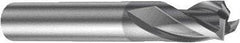 Sandvik Coromant - 14mm, 3 Flute, Solid Carbide, Corner Radius End Mill - 75mm OAL, 30° Helix, Right Hand Flute, 14.5mm LOC, Right Hand Cut - Benchmark Tooling