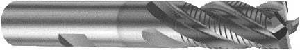 Sandvik Coromant - 63/64", 5 Flute, Single End, Solid Carbide, Corner Chamfer End Mill - 125mm OAL, Right Hand Flute, 45mm LOC, Right Hand Cut - Benchmark Tooling