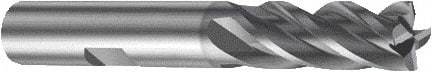 Sandvik Coromant - 4.5mm, 4 Flute, Solid Carbide, Corner Radius End Mill - 57mm OAL, 35° Helix, Right Hand Flute, 11.5mm LOC, Right Hand Cut - Benchmark Tooling