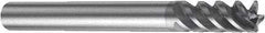 Sandvik Coromant - 8mm, 19mm LOC, 8mm Shank Diam, 80mm OAL, 4 Flute, Solid Carbide Square End Mill - Single End, TiAlN Finish, Spiral Flute, 50° Helix, Centercutting, Right Hand Cut, Right Hand Flute, Series CoroMill Plura - Benchmark Tooling