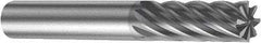 Sandvik Coromant - 5mm, 13mm LOC, 6mm Shank Diam, 57mm OAL, 6 Flute, Solid Carbide Square End Mill - TiAlN Finish, 30° Helix, Right Hand Cut, Right Hand Flute, Series CoroMill Plura - Benchmark Tooling