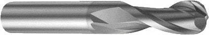 Sandvik Coromant - 6mm Diam, 10mm LOC, Solid Carbide Ball End Mill - 57mm OAL, 6mm Shank Diam, Ball Flute - Benchmark Tooling