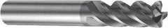 Sandvik Coromant - 8mm, 19mm LOC, 8mm Shank Diam, 63mm OAL, 4 Flute, Solid Carbide Square End Mill - Single End, AlTiN Finish, Spiral Flute, 41° Helix, Right Hand Cut, Right Hand Flute, Series CoroMill Plura - Benchmark Tooling