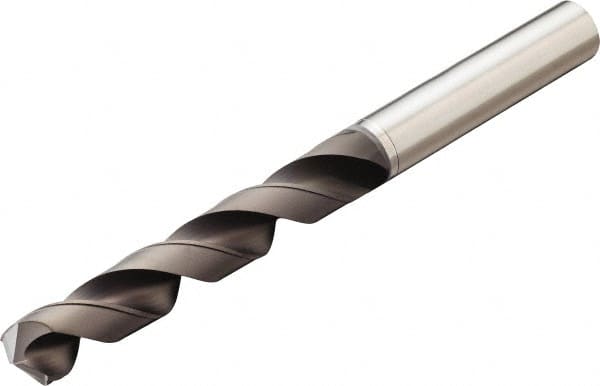 Sandvik Coromant - 4.76mm 130° Solid Carbide Jobber Drill - Diamond Finish, Right Hand Cut, Cylindrical Shank, 82mm OAL - Benchmark Tooling