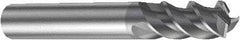 Sandvik Coromant - 8mm, 3 Flute, Solid Carbide, Corner Radius End Mill - 63mm OAL, 45° Helix, Right Hand Flute, 16mm LOC, Right Hand Cut - Benchmark Tooling
