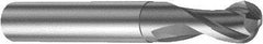 Sandvik Coromant - 6mm Diam, 6mm LOC, 2 Flute Solid Carbide Ball End Mill - 57mm OAL, 6mm Shank Diam, Ball Flute - Benchmark Tooling