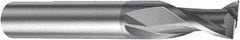 Sandvik Coromant - 2mm, 6.5mm LOC, 6mm Shank Diam, 57mm OAL, 2 Flute, Solid Carbide Square End Mill - Single End, AlCrN Finish, Spiral Flute, 30° Helix, Right Hand Cut, Right Hand Flute, Series CoroMill Plura - Benchmark Tooling