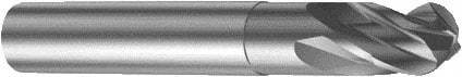 Sandvik Coromant - 6mm Diam, 6mm LOC, 4 Flute Solid Carbide Ball End Mill - 57mm OAL, 6mm Shank Diam, Ball Flute - Benchmark Tooling