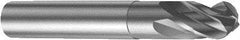 Sandvik Coromant - 6mm Diam, 6mm LOC, 4 Flute Solid Carbide Ball End Mill - 57mm OAL, 6mm Shank Diam, Ball Flute - Benchmark Tooling
