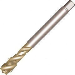 Sandvik Coromant - 7/16-14 UNC 3 Flute 3BX Spiral Flute Tap - High Speed Steel, Uncoated, 100mm OAL, Right Hand Thread, Series CoroTap 300 - Exact Industrial Supply