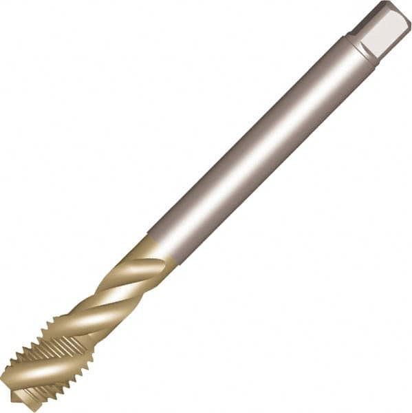 Sandvik Coromant - #1-11 G 4 Flute NORMAL Spiral Flute Tap - High Speed Steel, Uncoated, 160mm OAL, Right Hand Thread, Series CoroTap 300 - Benchmark Tooling