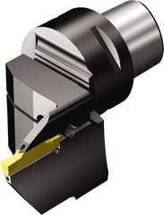 Sandvik Coromant - N123H2-0400-0004-TF Insert, Modular Grooving Blade Holder Head - Left Hand Cut, System Size C4, Through Coolant, Series CoroCut 1-2 - Benchmark Tooling