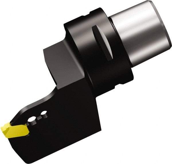 Sandvik Coromant - QD-NH-0400-0002-CM Insert, 70mm Head Length, Modular Grooving Cutting Unit Head - Left Hand Cut, System Size C5, Through Coolant, Series CoroCut QA Cutting Unit for Parting & Grooving - Benchmark Tooling