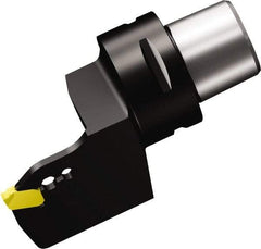 Sandvik Coromant - QD-NH-0400-0002-CM Insert, 70mm Head Length, Modular Grooving Cutting Unit Head - Left Hand Cut, System Size C5, Through Coolant, Series CoroCut QA Cutting Unit for Parting & Grooving - Benchmark Tooling