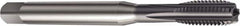 Sandvik Coromant - 5/16-18 UNC 2BX 5 Flute TiAlN Finish High Speed Steel Straight Flute Machine Tap - Right Hand Thread, 90mm OAL, 18.7mm Thread Length - Benchmark Tooling